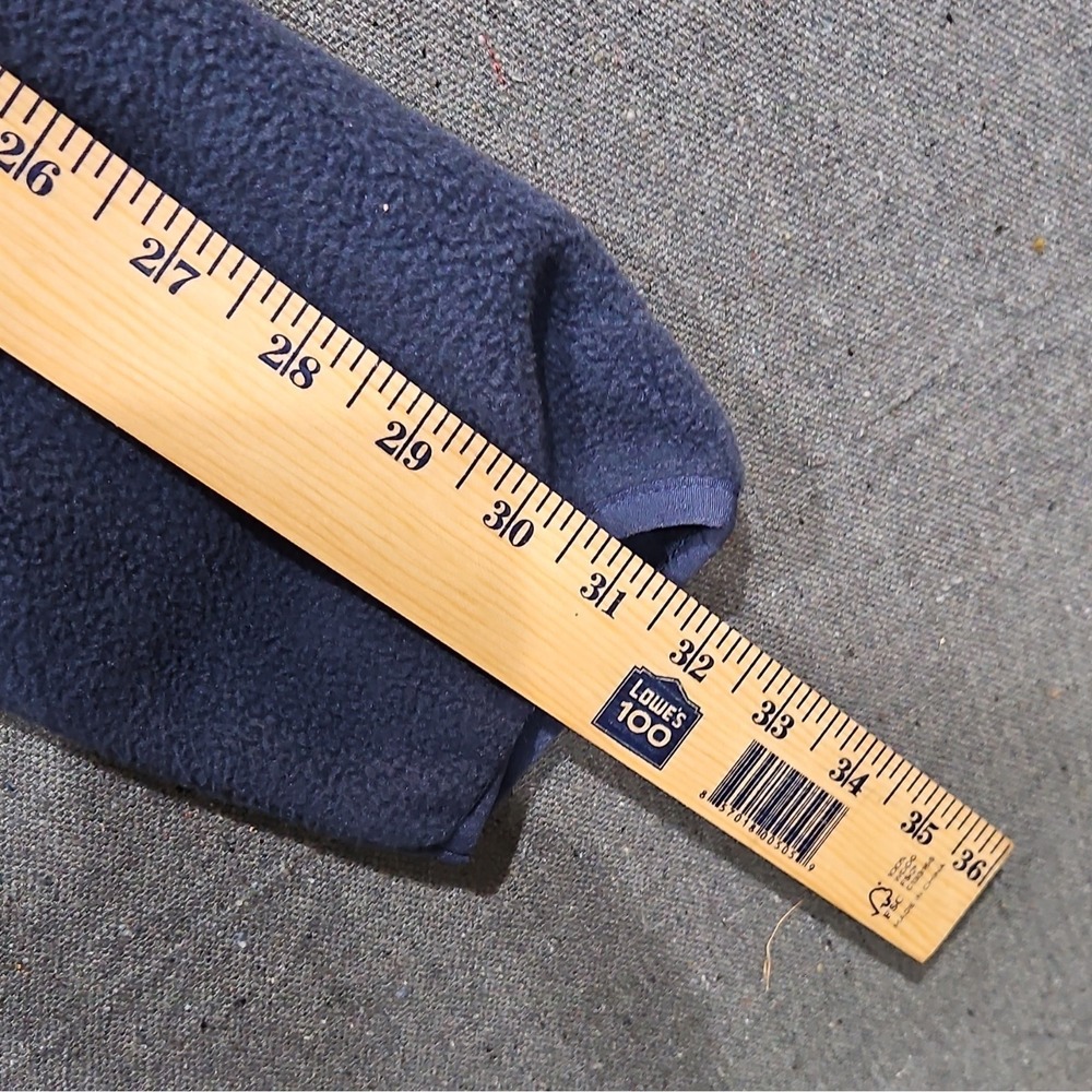 Sugarloaf Social Club Mens XL Fleece Pullover Navy Blue Snap Neck Jacket Pockets - Picture 14 of 16